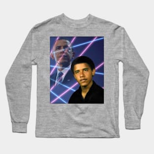 Young Barack Obama School Picture Laser Long Sleeve T-Shirt